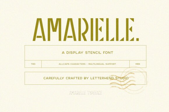Amarielle: A Bold Stencil Font for Eye-Catching Campaigns