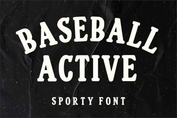 Baseball Active: A Bold Font for Dynamic Branding