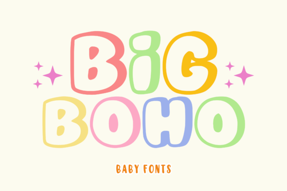 Big Boho: A Cheerful and Elegant Display Font for Creative Projects