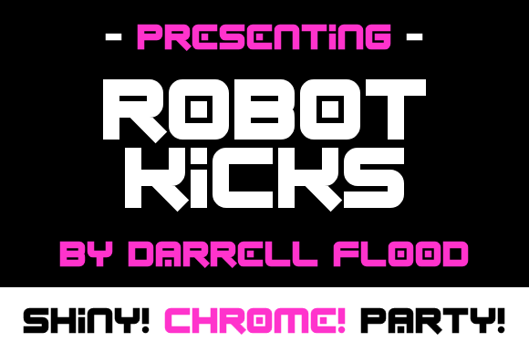Boost Your Brand with Robot Kicks: A Futuristic Display Font