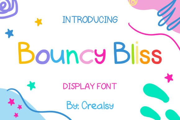 Bouncy Bliss: A Playful Font for Creative Branding