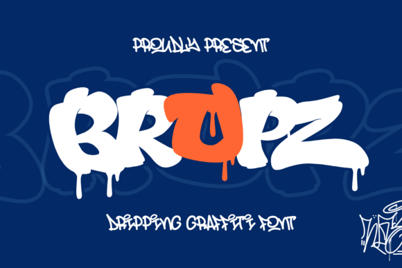 Bropz: A Bold Graffiti Font for Editorial Impact