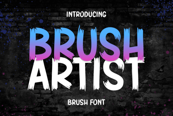 Brush Artist: A Dynamic Typeface for Engaging Visuals