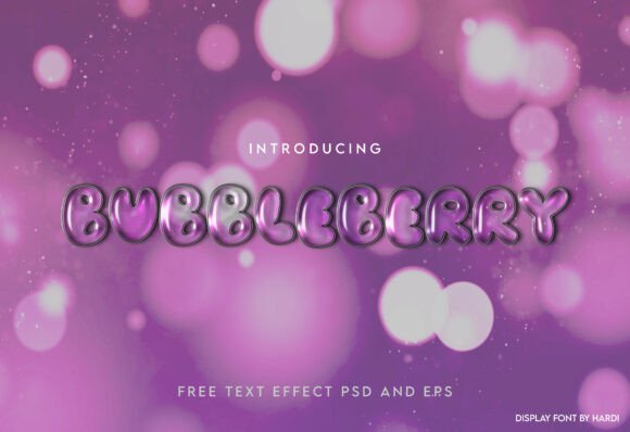 Bubbleberry: A Playful Display Font for Creative Web Design