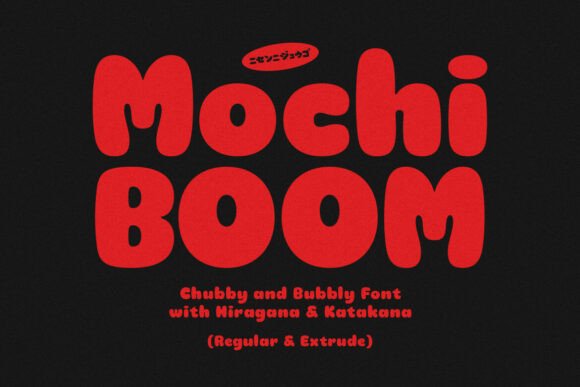 Discover Mochi Boom: A Playful Font for Crafters
