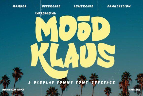 Discover Mood Klaus: A Playful Display Font for Creative Projects