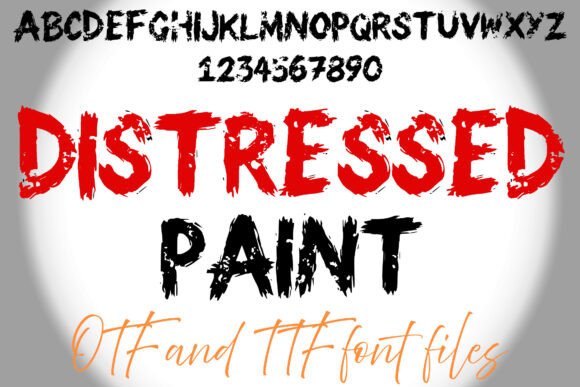 Distressed Paint: A Bold Font for Creative Branding