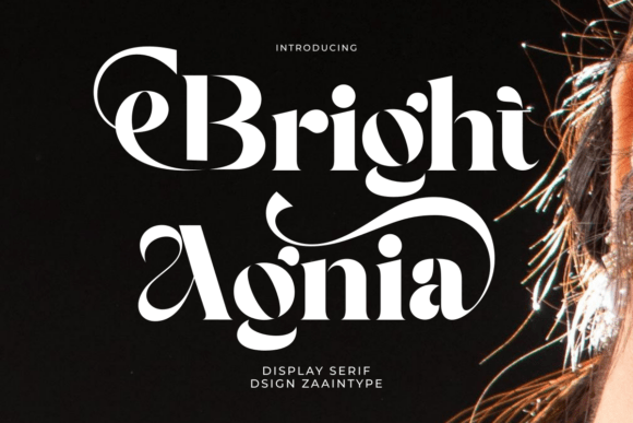 Enhance Your Brand with Bright Agnia: A Premium Serif Font