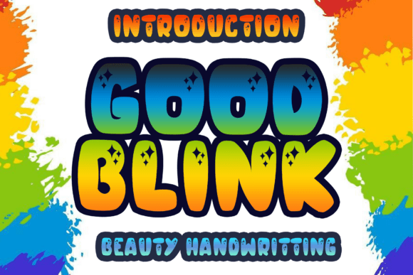 Good Blink: A Shiny Gradient Font for Bold Web Designs
