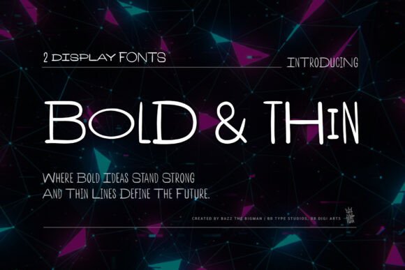 Introducing Bold and Thin: A Versatile Display Font for Editorial Design