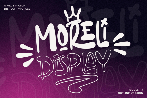 Moreli: A Psychedelic Display Font for Creative Campaigns