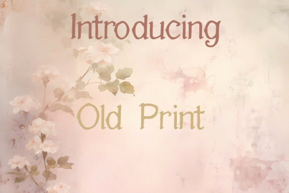 Old Print: A Vintage-Inspired Display Font