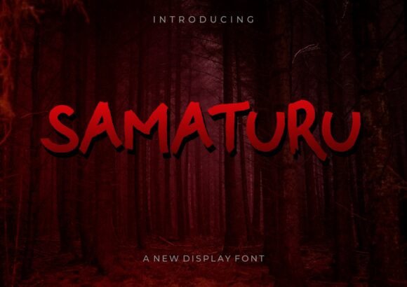 Samaturu: A Bold Display Font for Edgy Campaigns