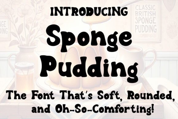 Sponge Pudding: A Charming Display Font for Editorial Design