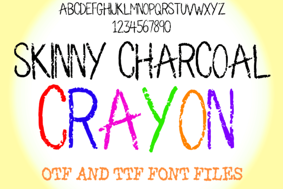 Stand Out with Skinny Charcoal Crayon Font
