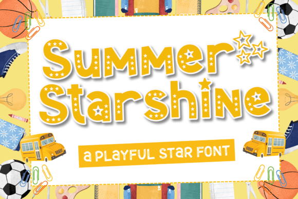 Summer Starshine: A Sparkling Display Font for Editorial Charm