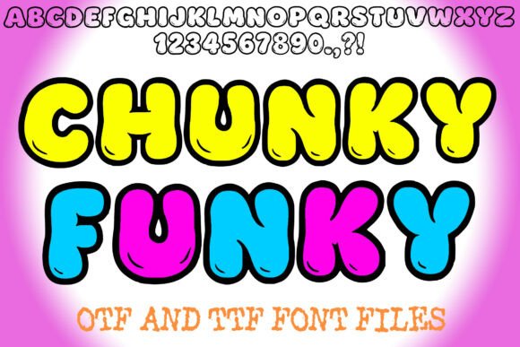 Transform Your Brand with Chunky Funky: A Playful Display Font