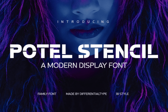 Transform Your Brand with Potel Stencil: A Modern Display Font
