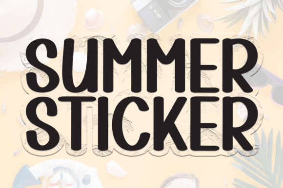 Transform Your Brand with Summer Sticker Font