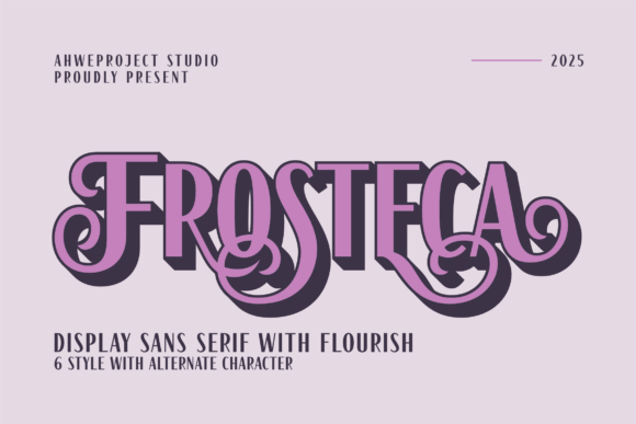 Unleash Creativity with Frosteca: A Bold Display Font