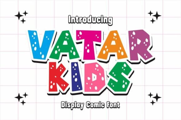 Vatar Kids: A Charming Font for Creative Craft Projects